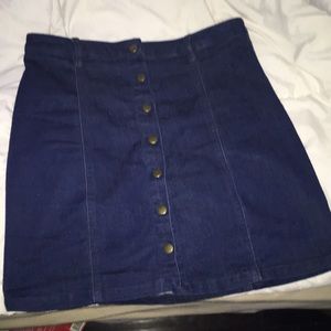 stretchy jean skirt from forever 21!!